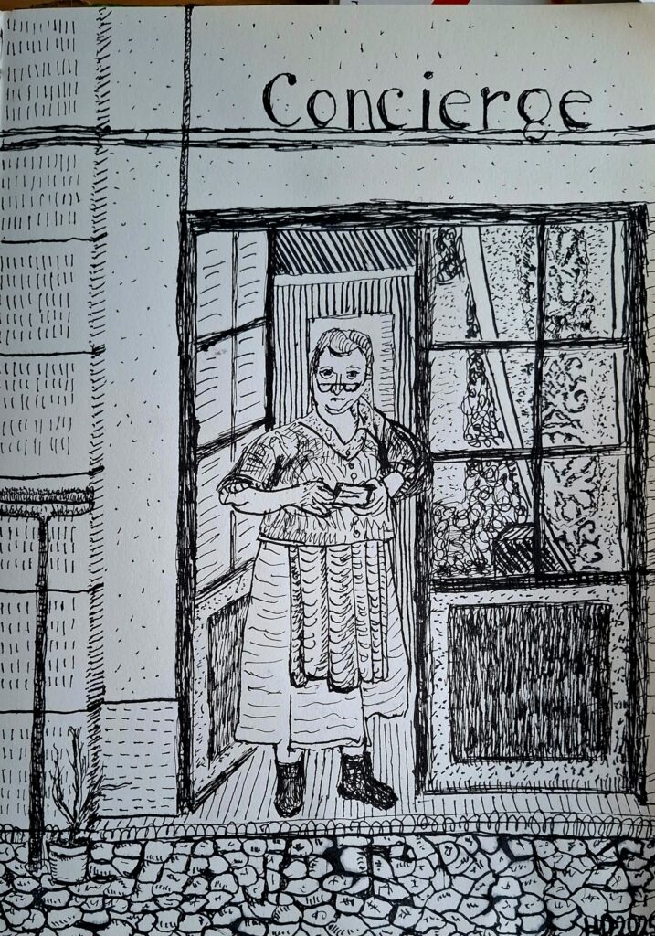 De conciërge nav museumbezoek Luik op 9-12-2025 over fotograaf Robert Doisneau